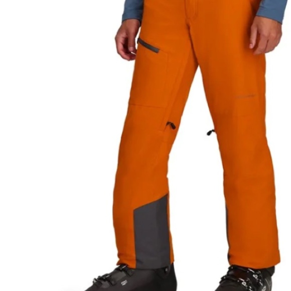 Men's Bold Orange Ski Pants